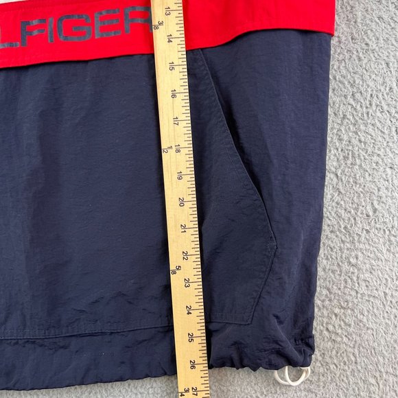 Vintage Tommy Hilfiger 1/4 Zip Pullover Hooded Windbreaker small - Picture 5 of 10